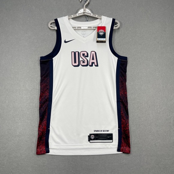 Nike Other - USA Basketball Jersey Mens Medium White Nike Limited Edition Paris 2024 Olympics